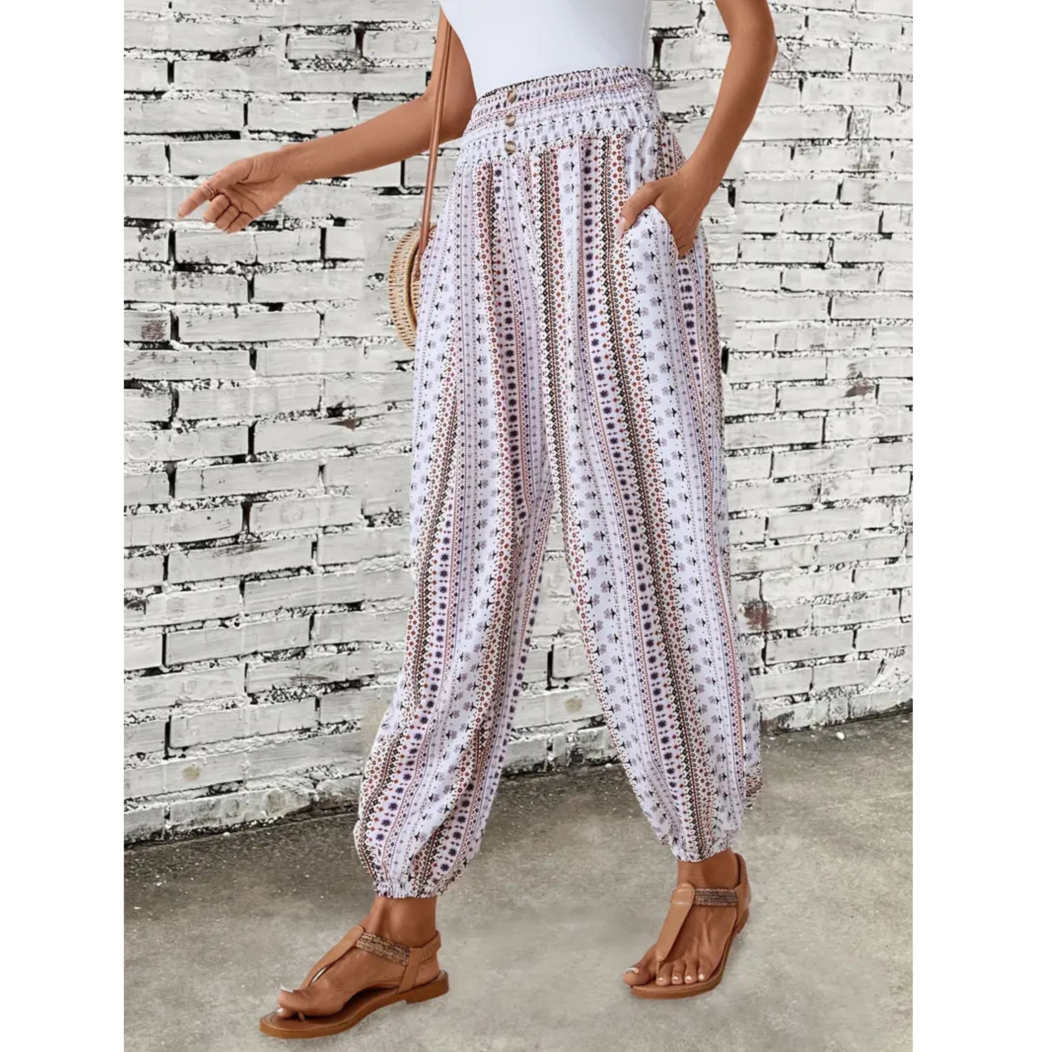 High Waist & Boho Print