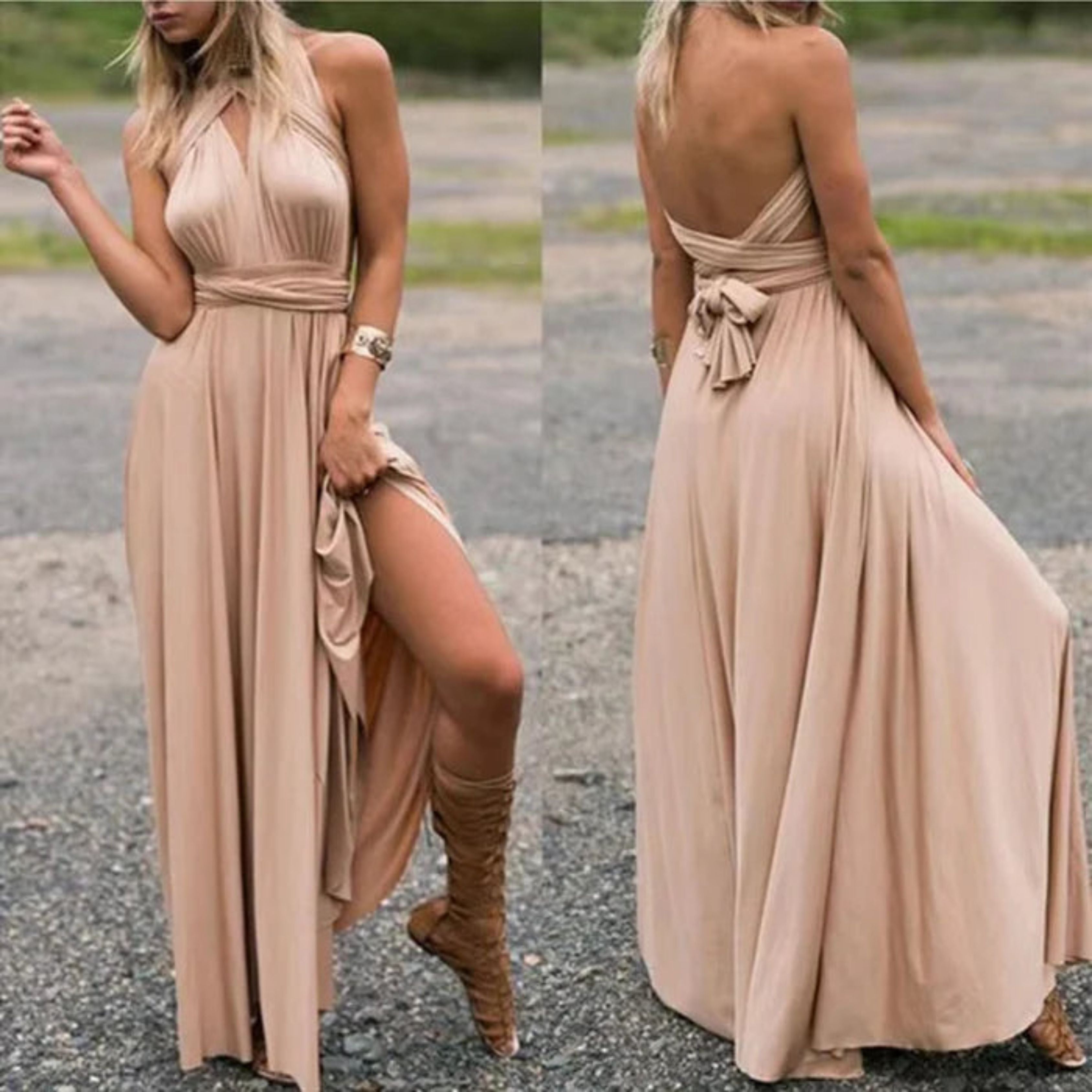 One Shoulder Maxi